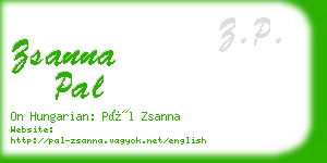 zsanna pal business card